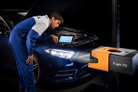 Electronic Headlight Adjustment Stand eLight ONED, with a rotating screen